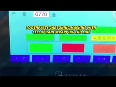 Mesin Karton Otomatis Produk Tabung dengan Mesin Pembungkus Akhir Selofan