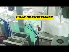 40g Single Shiny PE Gloves Packing Machine Operasi Ramping Otomatis