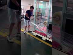 Mesin Pembungkus Film Peregangan dengan Kuat Sebelum Pengemasan Kotak Kayu