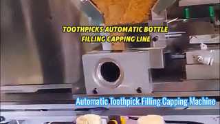 Tusuk gigi botol otomatis mengisi garis pengepakan capping