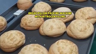 Mesin Pengemas Bantal Roti Panggang Dengan Pengisian Nitrogen