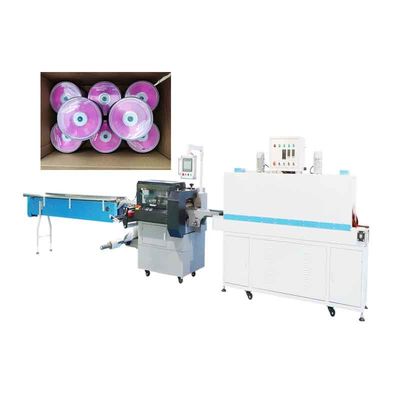 Good price 5.5KW Mesin Pembungkus Penyusut Berkecepatan Tinggi 380V Disk Collective Box Packing on line