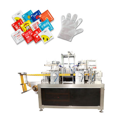 Kualitas  Automatic Packaging Folding And Sealing Machine Aesthetics PE Gloves pabrik