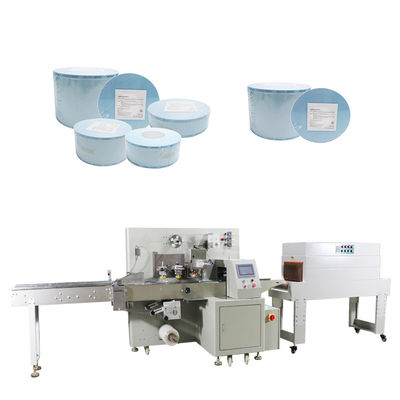 Kualitas  220v Automatic Heat Shrink Wrapping Machine 6KW Shrink Tunnel Packaging Machine pabrik