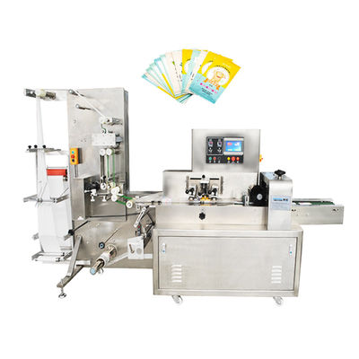 Good price 220v Wet Wipes Packing Machine Servo Driven Punching Labeling Wet Tissue on line