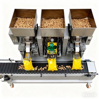 Good price 3-Head LinearAutomatic Weighing And Premade-Bag Packaging Machine For Nuts Dispensing on line