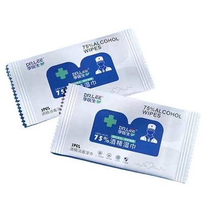 Mesin Pengemas Tisu 3.8KW Individual Alkohol Wipe Packing Line