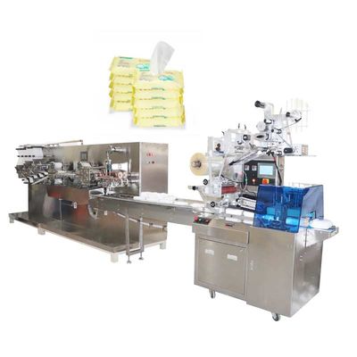 30 - 120PC Mesin Produksi Wipes Basah Dengan 5 Jalur Pemotongan Mesin Pengemasan Wipes Bayi
