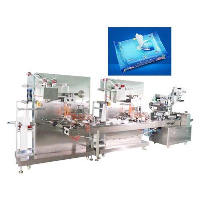 220V 50Hz Kecepatan Tinggi Mesin Pengemas Tisu Basah Stainless Steel Otomatis