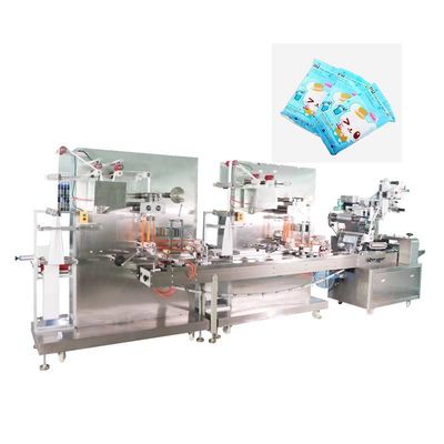 Mesin Pengemas Tissue Pembersih Tisu Basah Filling 220V Otomatis