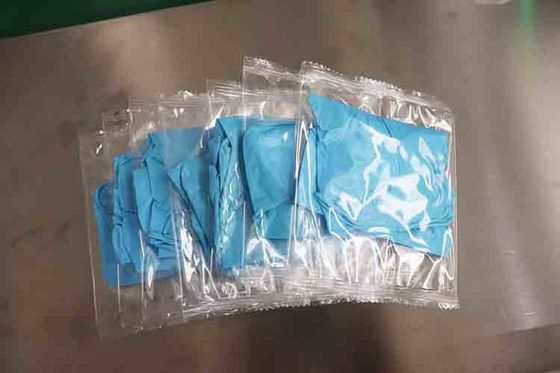 Mesin Pengemas Sarung Tangan 2.8KW 50Hz Pemeriksaan Mesin Pengemas Kantong Sarung Tangan