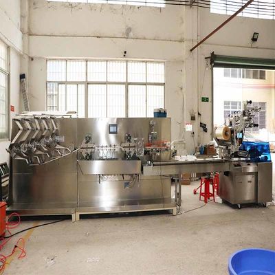 ODM 30-80 Bags / Min Wet Wipe Produksi Line Wet Tissue Membuat Mesin 3KW