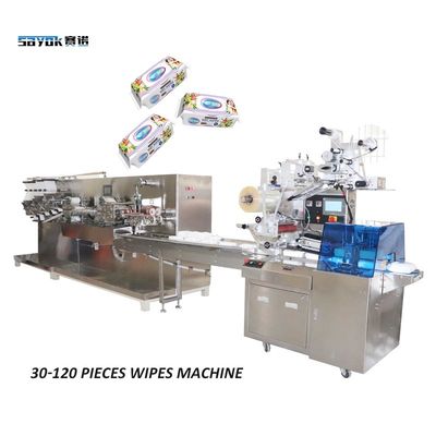 0.6Mpa 2.2KW Mesin Pengemas Lap Basah Dengan Rangka Stainless Steel