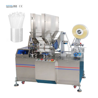 Kontrol PLC 1.5KW Jenis Mesin Pengemas Sedotan Minum Otomatis