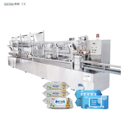 High Speed Baby Wet Wiping Making Machine 30-120 Pcs Pack Dose Control Sistem Pengisian Cairan