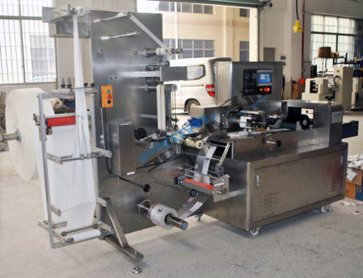220v Wet Wipes Packing Machine Servo Driven Punching Labeling Wet Tissue