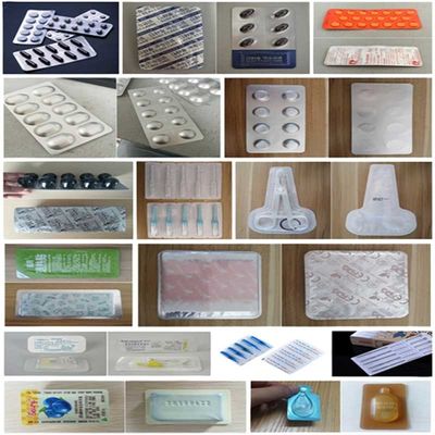 380V Thailand Alcohol Cotton Ball Blister Packing Machine Tipe pelat datar