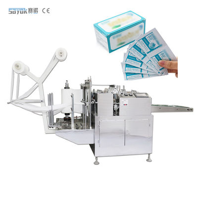 Disinfeksi Alkohol Swab Mesin Alkohol Prep Pad Produksi Peralatan kemasan 400pcs/min