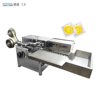 Aluminium Film 4 Sisi Sealing Kondom Packing Machine Mudah Untuk Mengoperasikan