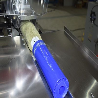 Dual Zone Shrink Surface Horizontal Film Wrapping Machine untuk elemen filter