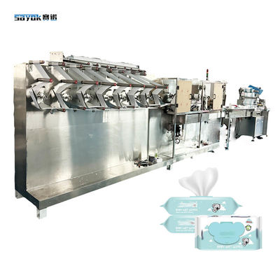 8L Efisiensi Tinggi Mesin Pengemasan Family Wipe Servo Driven Stacking System Mesin Wipe