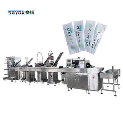 Sertifikat CE Napkin Toothpick Spoon Automatic Packing Line Automatic Feeding Sealing Packing