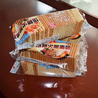 Multi Pieces Square Biscuits Trayless Mesin Kemasan Bantal Otomatis Dengan Feeder