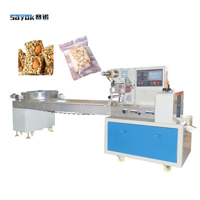 Servo Control Kecepatan Tinggi Kotak Kacang Crisp Otomatis Pakan Bantal Packing Mesin