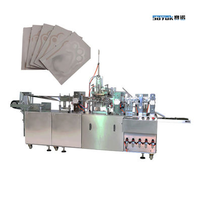 220V Single Piece Small Make-up Removal Wet Wipe Making Packing Machine 2 dalam 1 Mesin