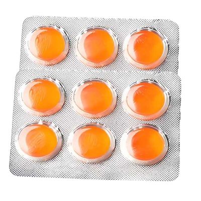 Bubble cetakan yang dapat disesuaikan Blister otomatis Mesin pengemasan untuk permen penghilang batuk
