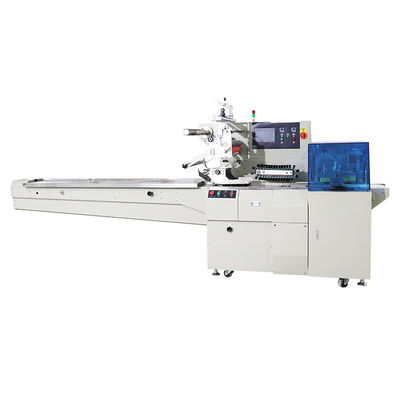 Servo Control 220V 50Hz Mesin Pengemasan Bantal Film Logam Disesuaikan Untuk Termal Paper Besar Dia Rolls