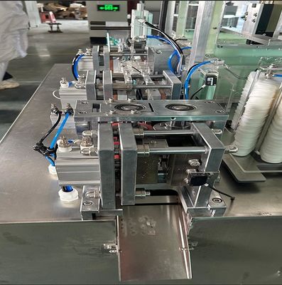 6 Kali Pusat Lipat PE Sarung Tangan Lipat Mesin Pengemasan Dengan Kontrol Servo Motor