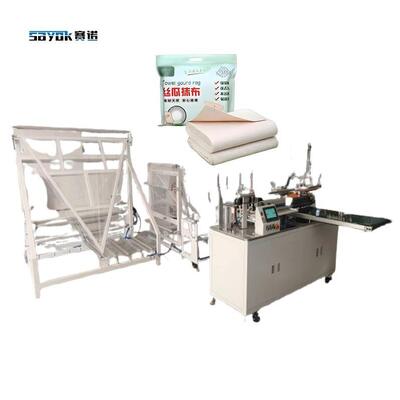 Mesin Pemotong dan Pelipat Otomatis Labu Handuk Kain Lap Lebar 1000-1800mm yang Kompatibel